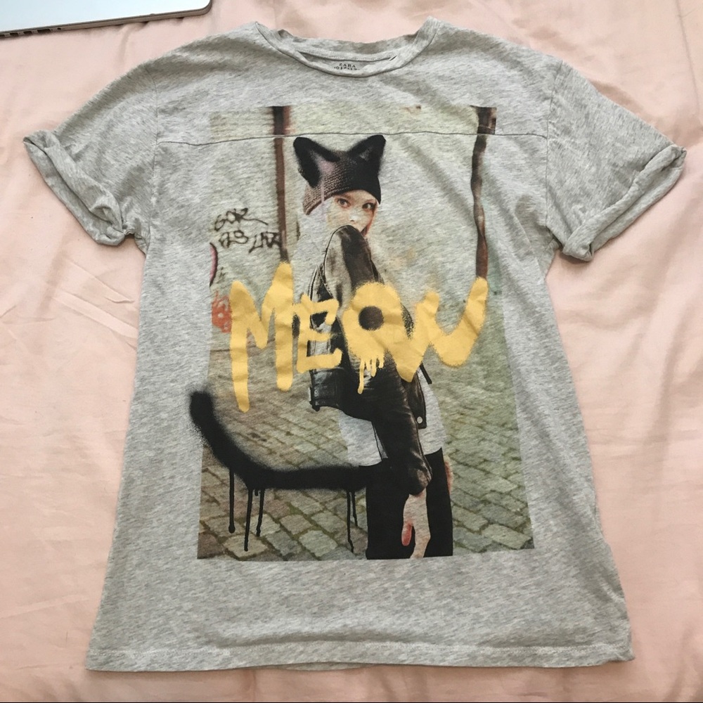 Meow Graphic Tee